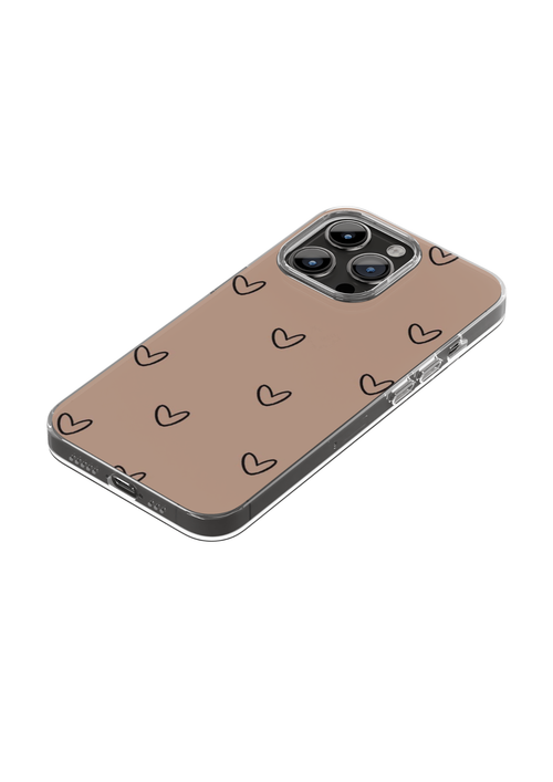 Brown Hearts Case 🤎