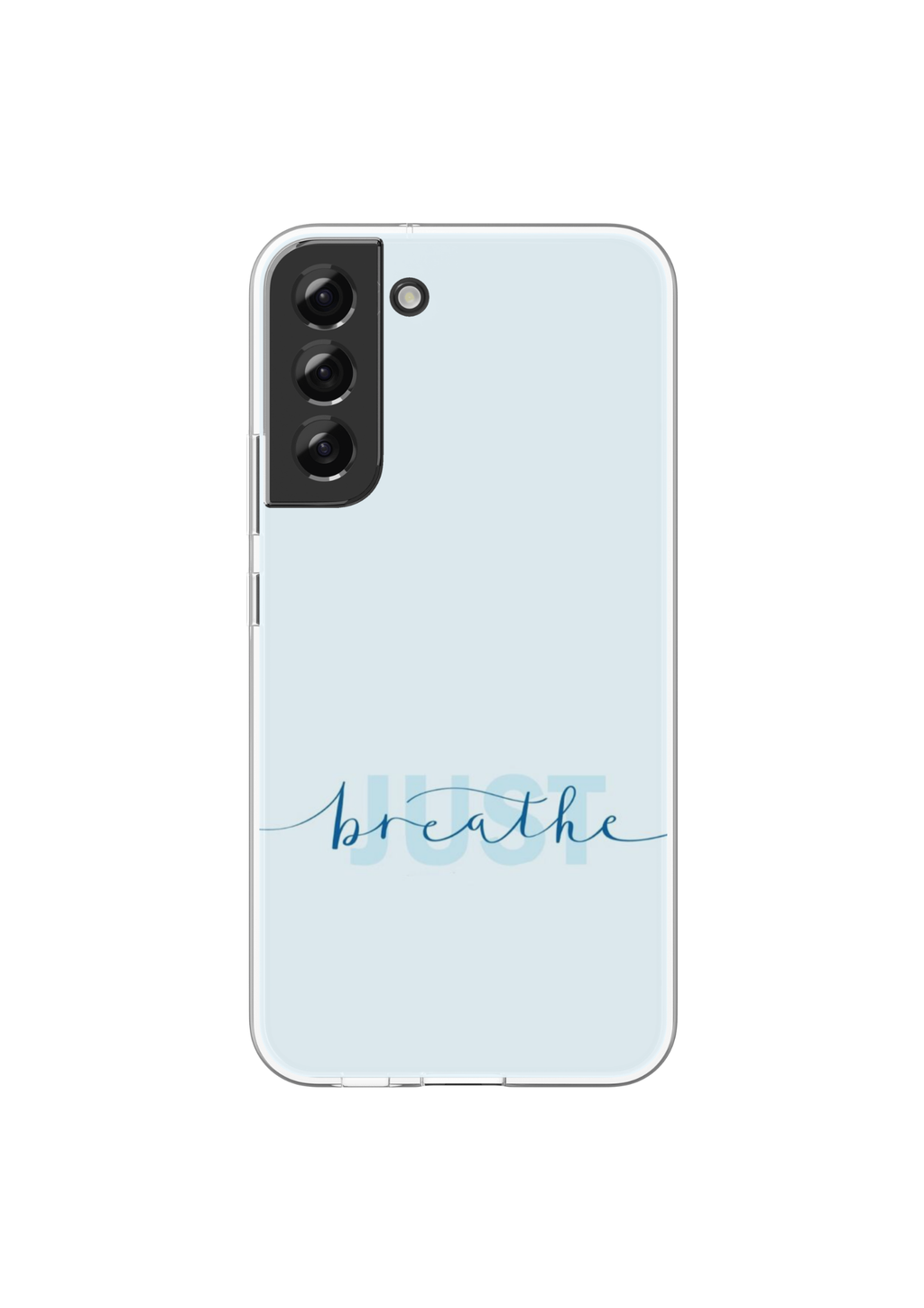 Just Breathe Blue Minimal Case. 💙