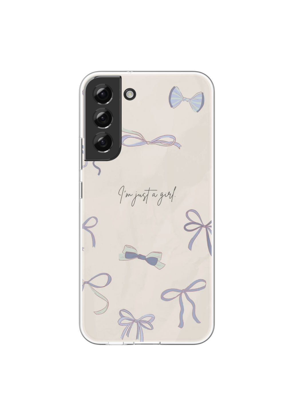 I'm Just A Girl Phone Case  💙🎀